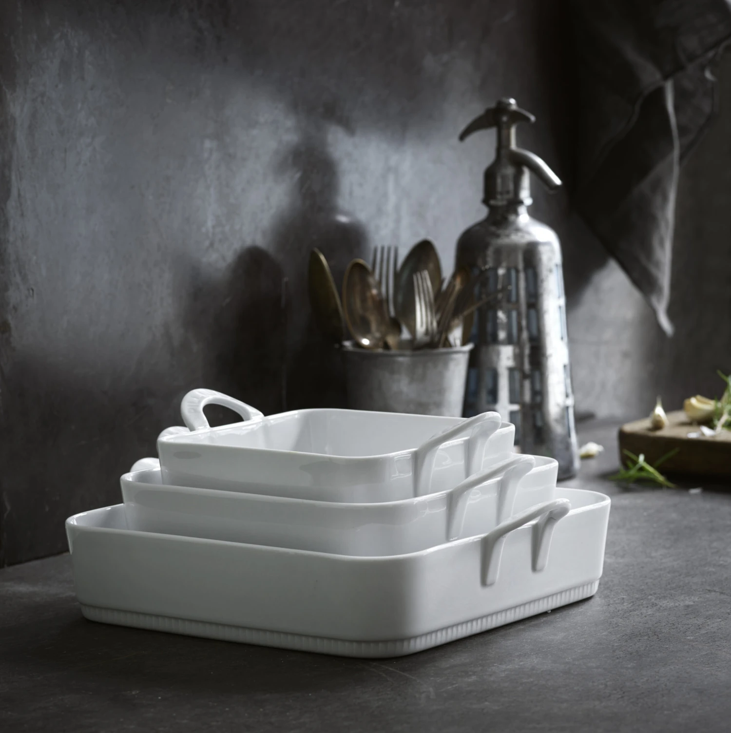 Pillivuyt Toulouse Kwartet Schotel Met Handvat 3 Pillivuyt Toulouse Kwartet Schotel Met Handvat - Afbeelding 3