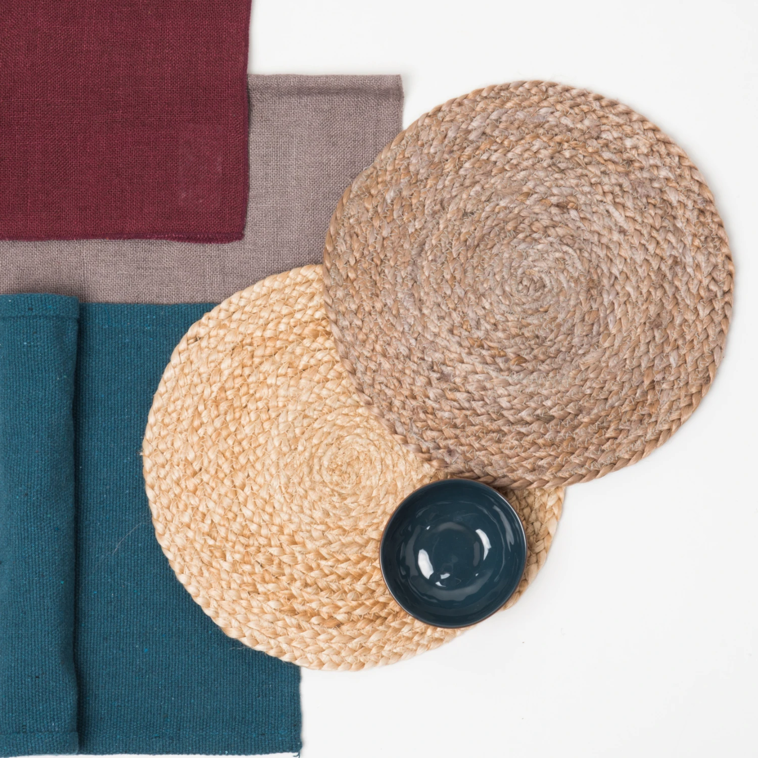 Placemat Jute Ø 30 Cm 2 Placemat Jute Ø 30 Cm - Afbeelding 2