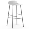 Normann Copenhagen Form Barkruk Verchroomde Poten 75 Cm