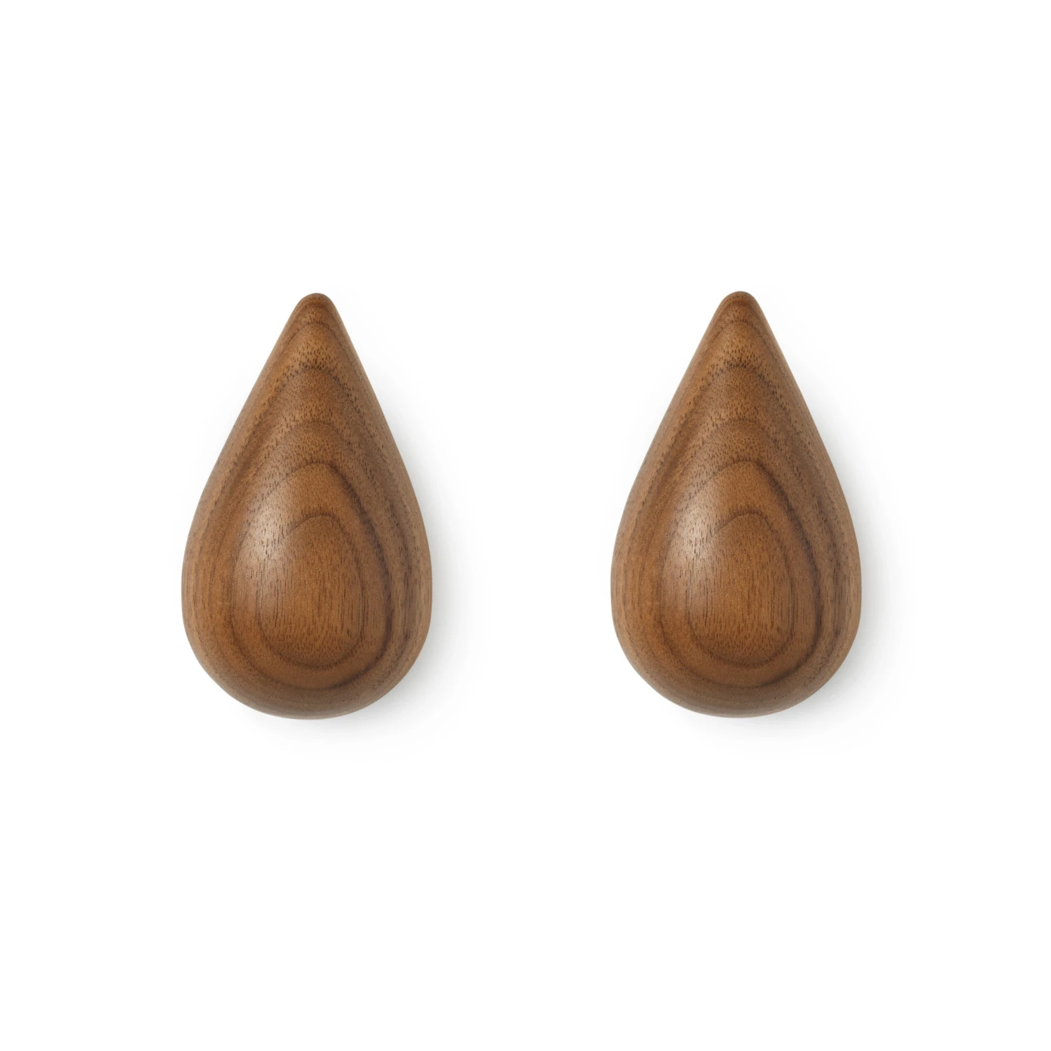Normann Copenhagen Dropit Knop 2-pack Walnoot 1 Normann Copenhagen Dropit Knop 2-pack Walnoot