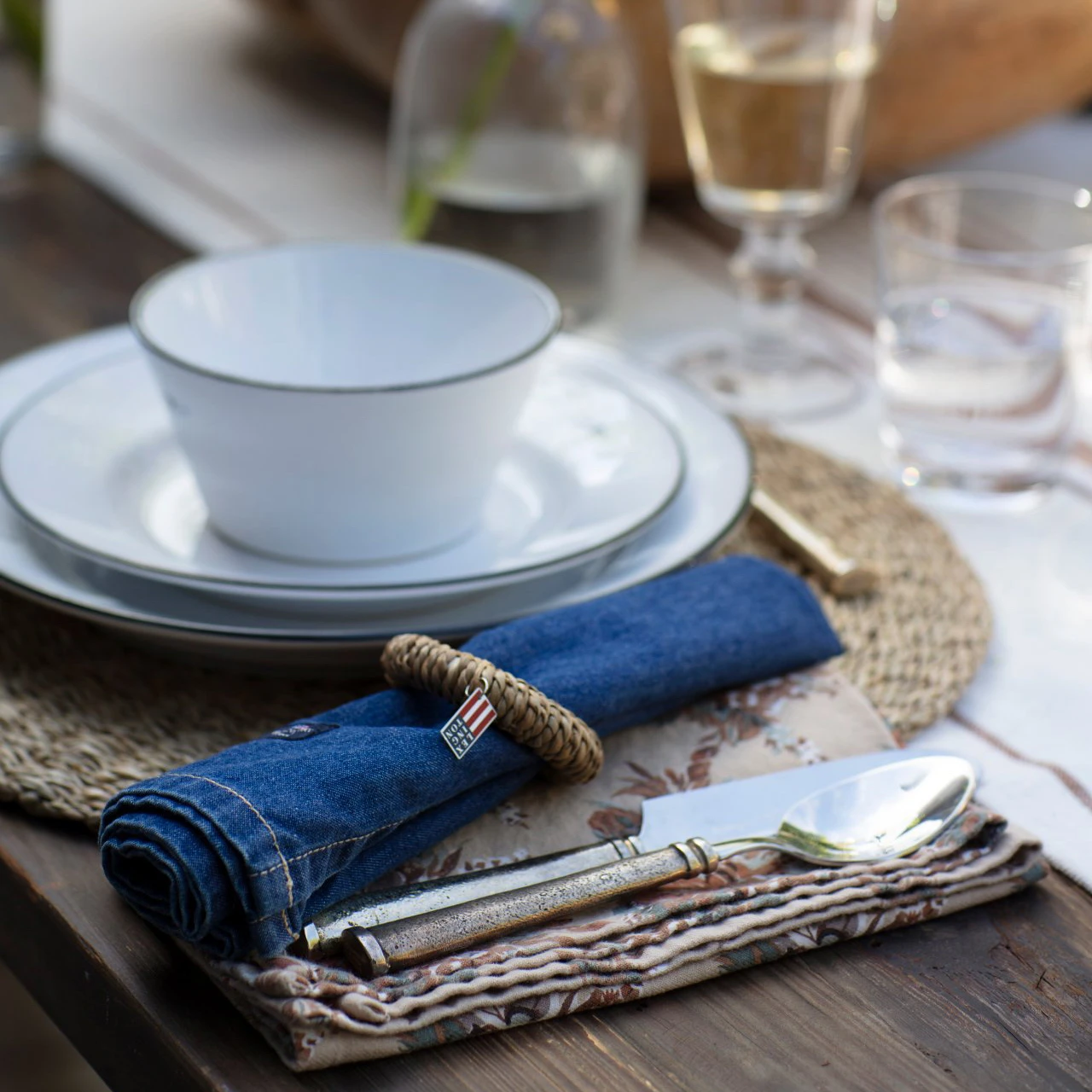 Lexington Icons Denim Servet 50x50 Cm 3 Lexington Icons Denim Servet 50x50 Cm - Afbeelding 3