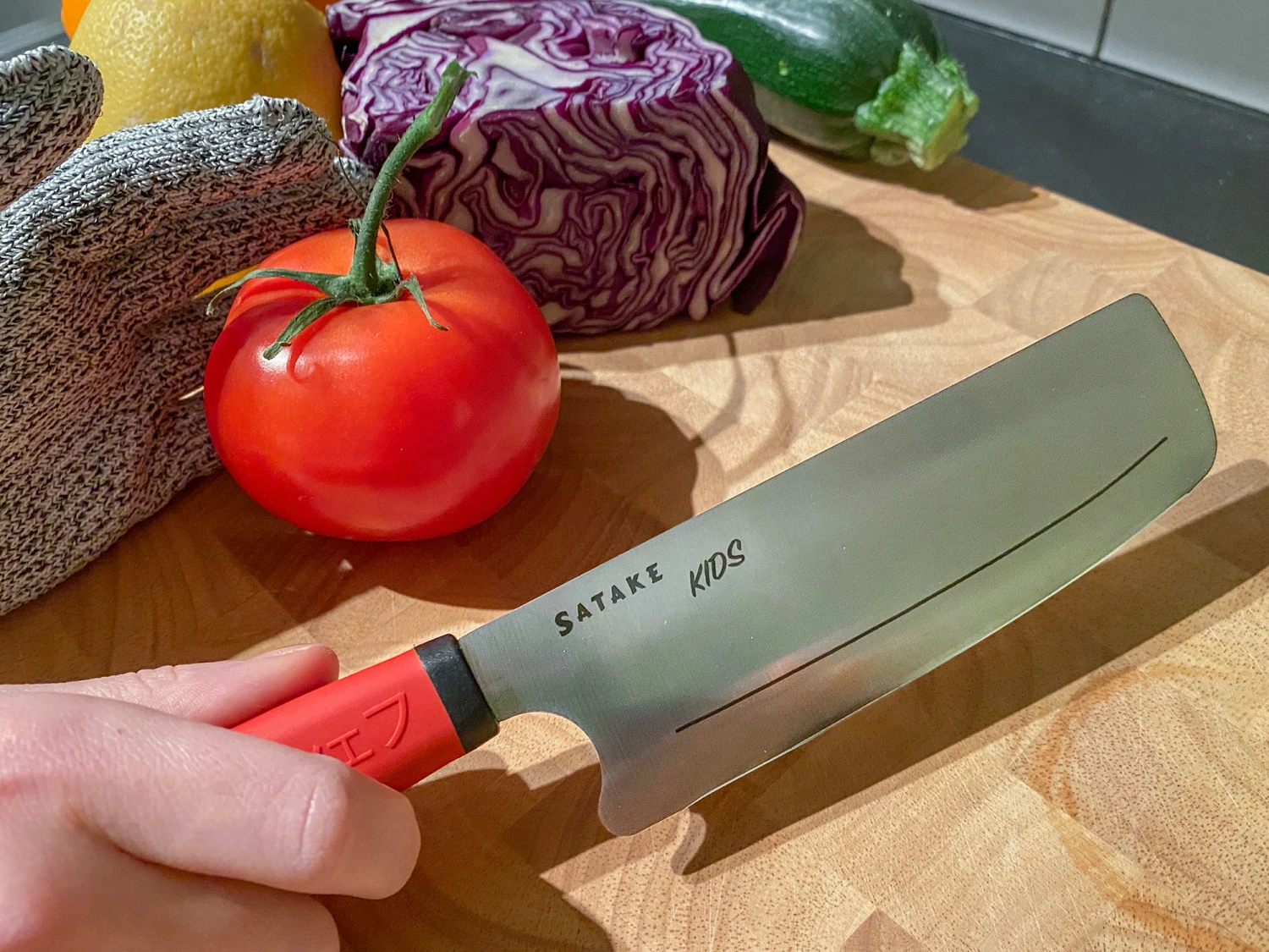 Satake Kids Kindermes & Snijveilige Handschoen 6 Satake Kids Kindermes & Snijveilige Handschoen - Afbeelding 6