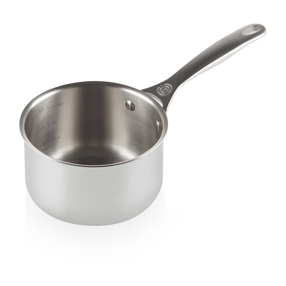 Le Creuset Signature 3-Ply Steelpan Met Deksel 2 Le Creuset Signature 3-Ply Steelpan Met Deksel - Afbeelding 2