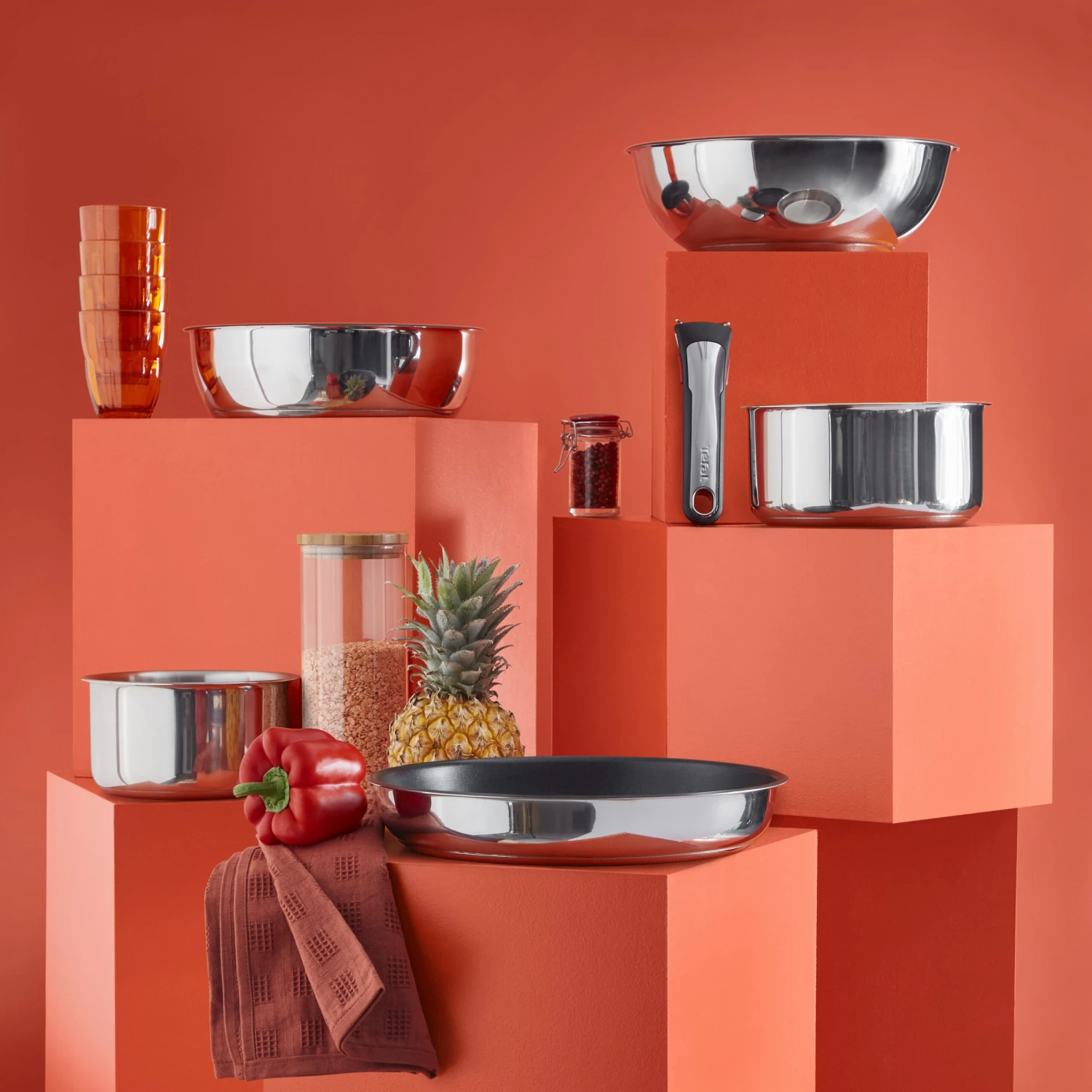 Tefal Ingenio Preference ON Steelpannenset 6 Tefal Ingenio Preference ON Steelpannenset - Afbeelding 6