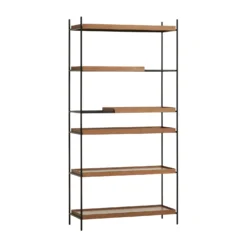 Woud Tray Rek Hoog Walnoot, 100x201 Cm