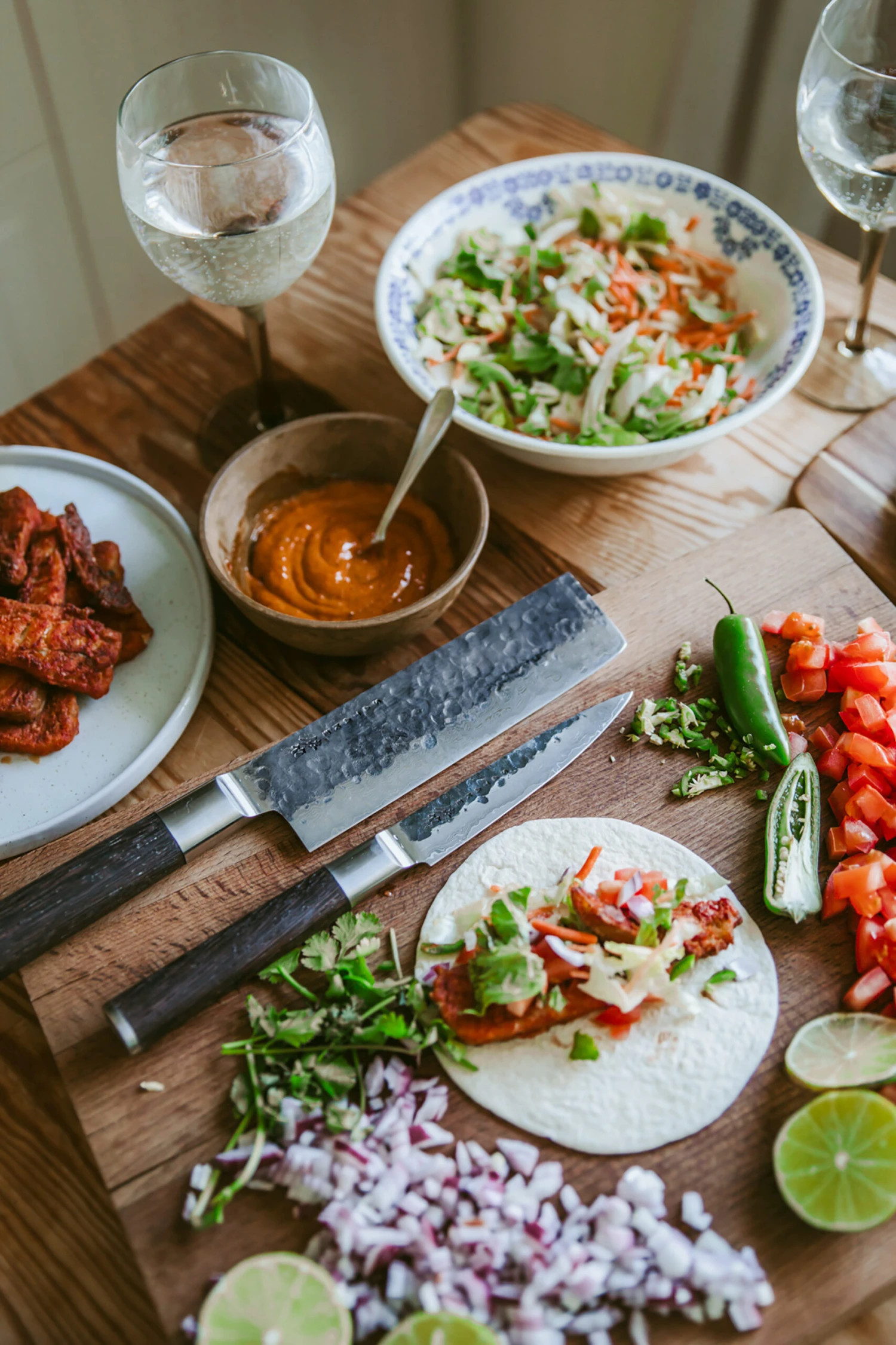 Satake Kuro Nakiri 18 Cm Met Petty 11 Cm 2 Satake Kuro Nakiri 18 Cm Met Petty 11 Cm - Afbeelding 2