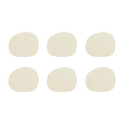 Aida Raw Glasonderzetters Leer 6-pack