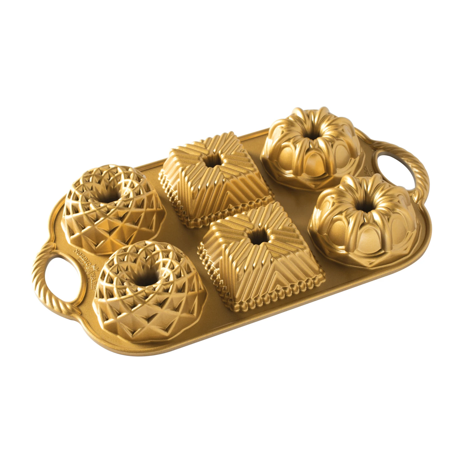 Nordic Ware Geo Bundtlette Bakvorm 1 Nordic Ware Geo Bundtlette Bakvorm