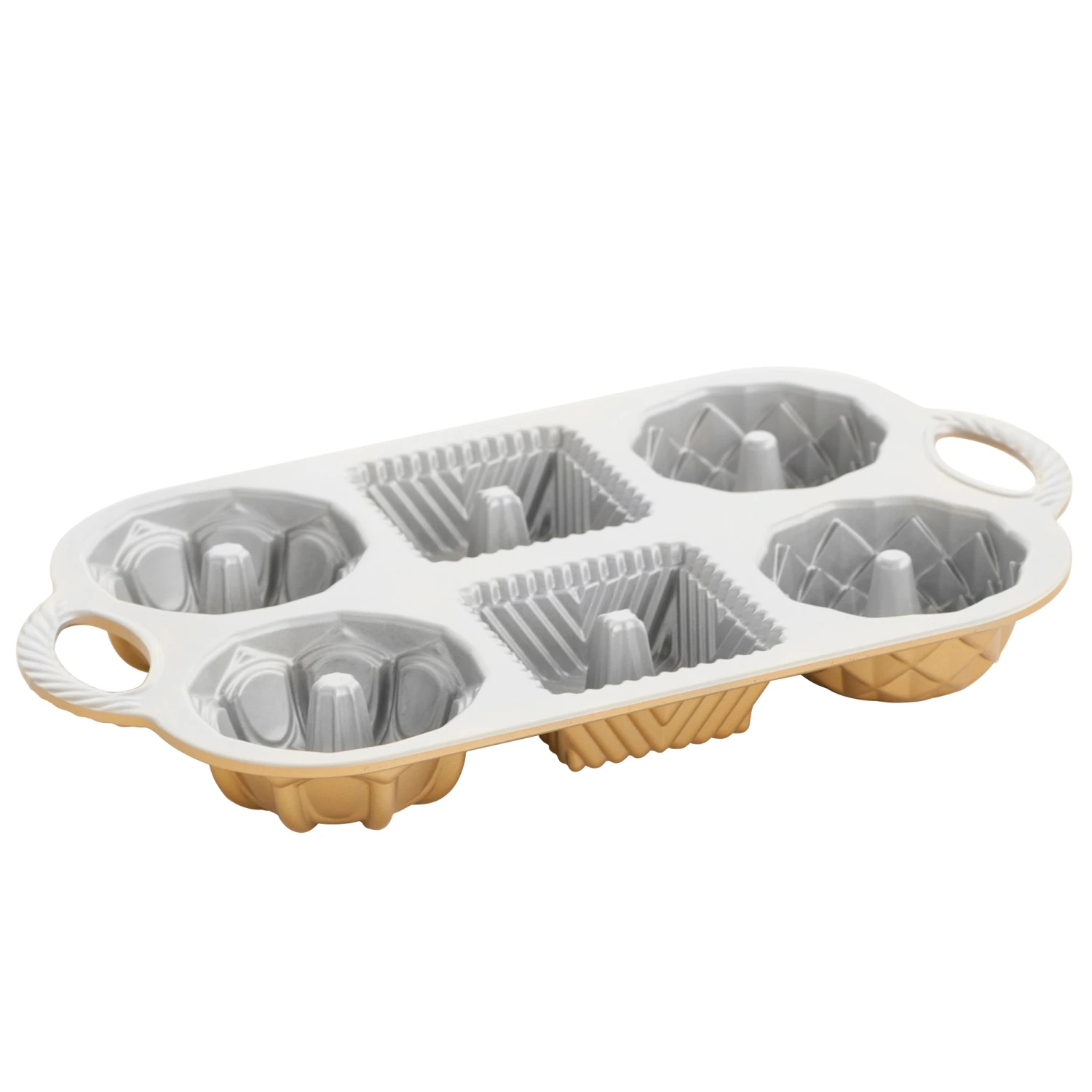 Nordic Ware Geo Bundtlette Bakvorm 2 Nordic Ware Geo Bundtlette Bakvorm - Afbeelding 2