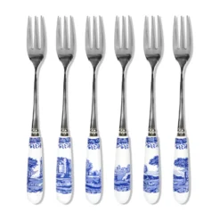 Spode Blue Italian Dessertvork 6-pack