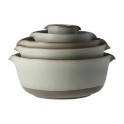 Lantliv Kom Met Schenktuit Grijs