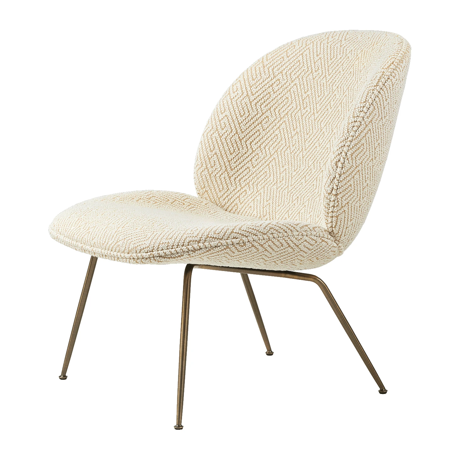 Gubi Beetle Lounge Chair Fully Upholstered Conic Base 1 Gubi Beetle Lounge Chair Fully Upholstered Conic Base