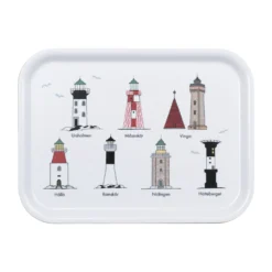 Zweedse Vuurtorens Dienblad 20x27 Cm