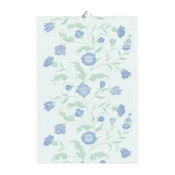 Blå Blom Keukenhanddoek