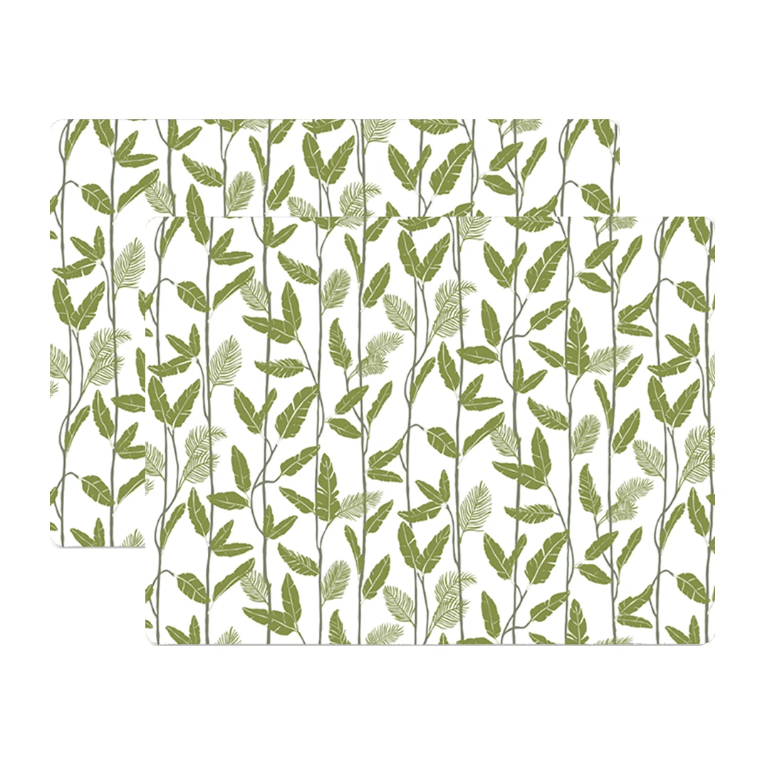 Mougli Green Placemat 30x40 Cm 2-pack 1 Mougli Green Placemat 30x40 Cm 2-pack