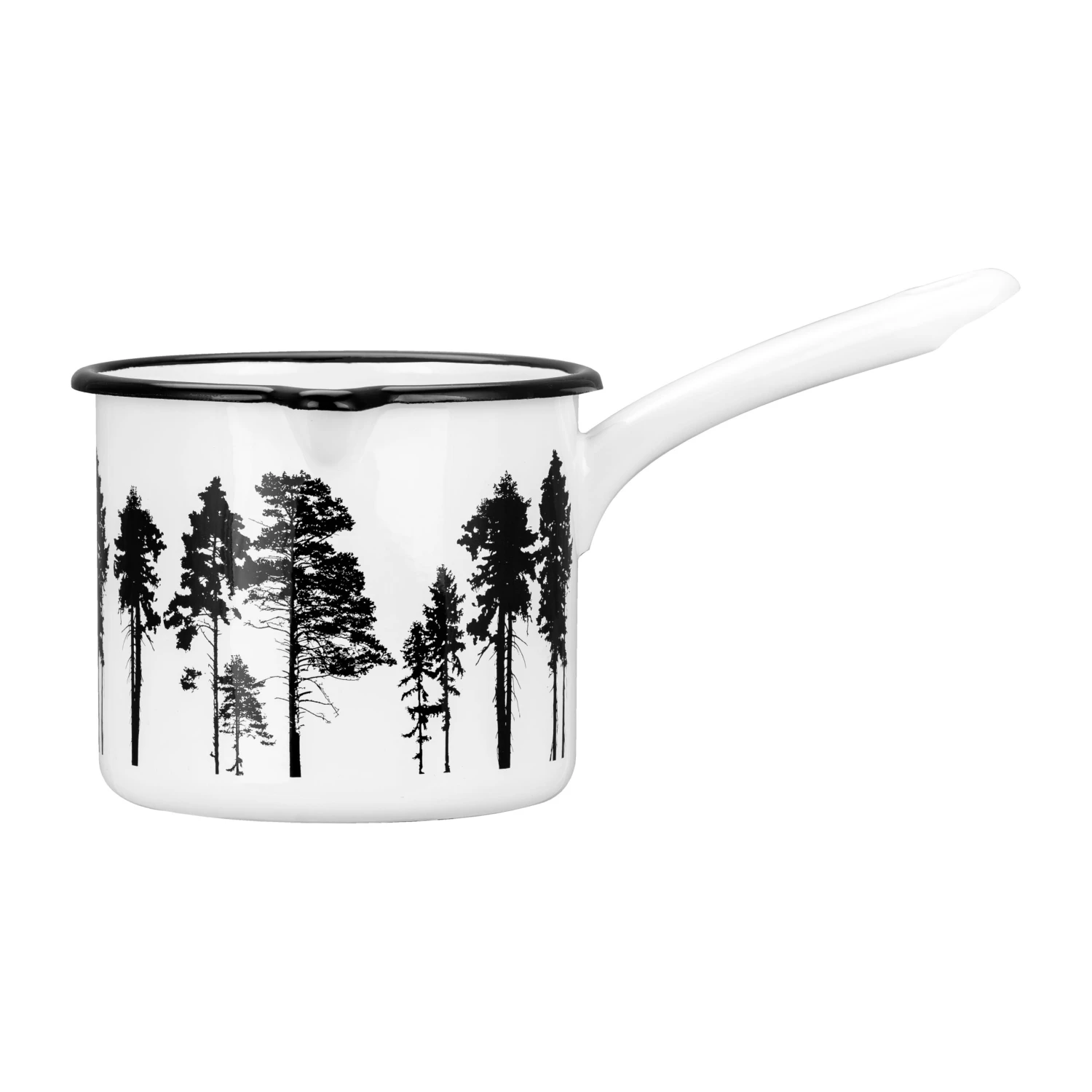 Muurla Nordic The Forest Emaillen Steelpan 1,3 L 1 Muurla Nordic The Forest Emaillen Steelpan 1,3 L