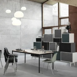 Muuto Fiber Stoel Stalen Onderstel Kunststof Zitting -Filskars Winkel base galleri 4bfc25a512
