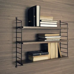 String Pocket Boekenplank Walnoot-zwart -Filskars Winkel p 12030 01 02 06e2454634 scaled