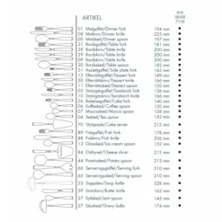 Gense Rosenholm Zilver Bestek -Filskars Winkel p 18983 01 06 119f95ff36