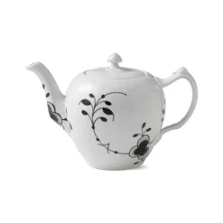 Royal Copenhagen Black Fluted Mega Zwart Theepot