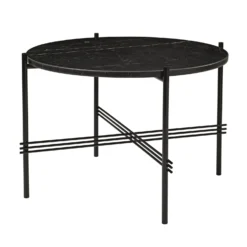 Gubi TS Salontafel Zwarte Poten Ø 55 Cm