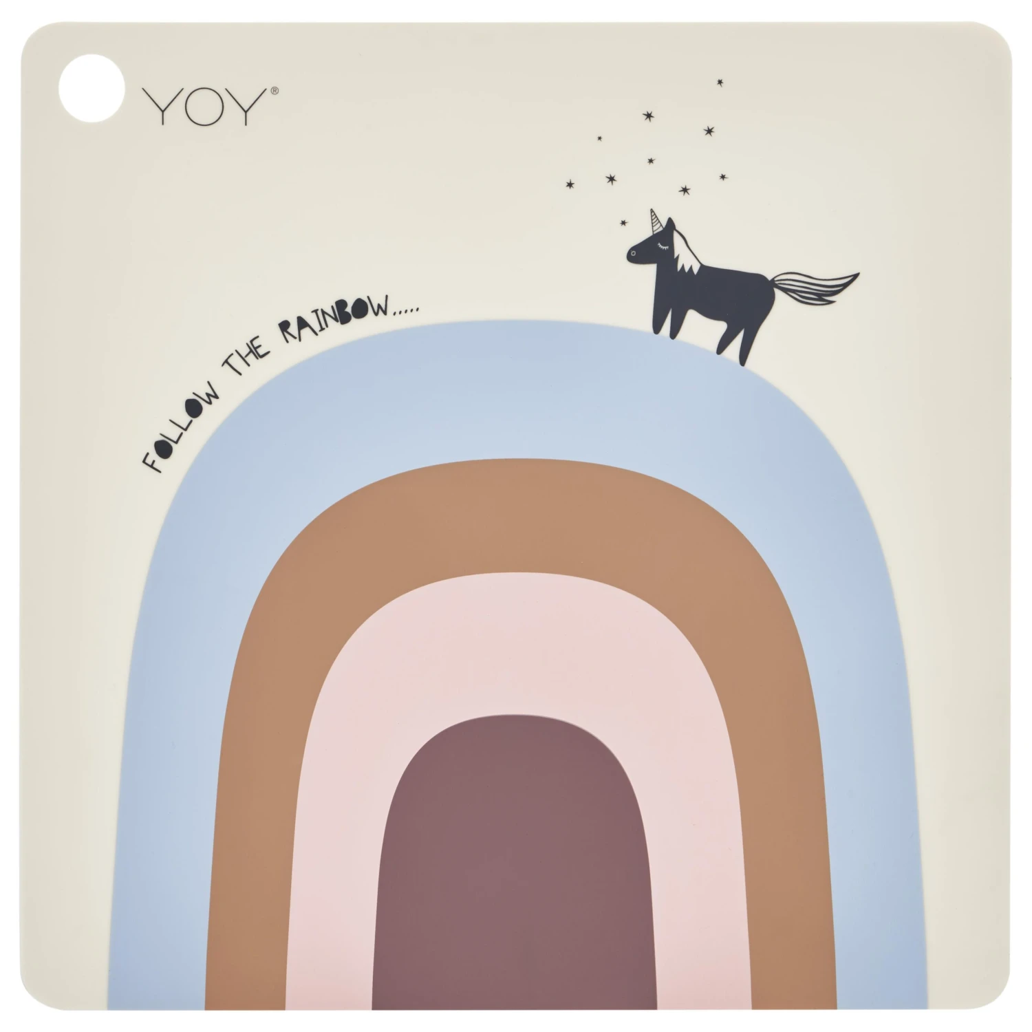 OYOY Follow The Rainbow Placemat 1 OYOY Follow The Rainbow Placemat