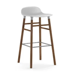Normann Copenhagen Form Barkruk - Walnoot Poten 75 Cm.