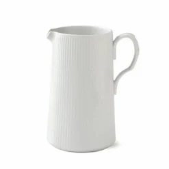 Royal Copenhagen White Fluted Kan Met Handvat
