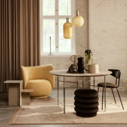 Ferm LIVING Pouf Round Zitpoef -Filskars Winkel pouf round velvet miljo2 7779d69288